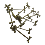 Set of 10 knife holders 70s