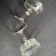 6 champagne glasses in blown, cut and guilloché crystal – Art Deco