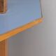 Vintage 1950s floor-to-ceiling corner cabinet in wood italian design