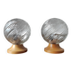 Pair of vintage globe lamps from the 1990s