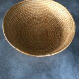 Vintage woven straw basket 29 cm