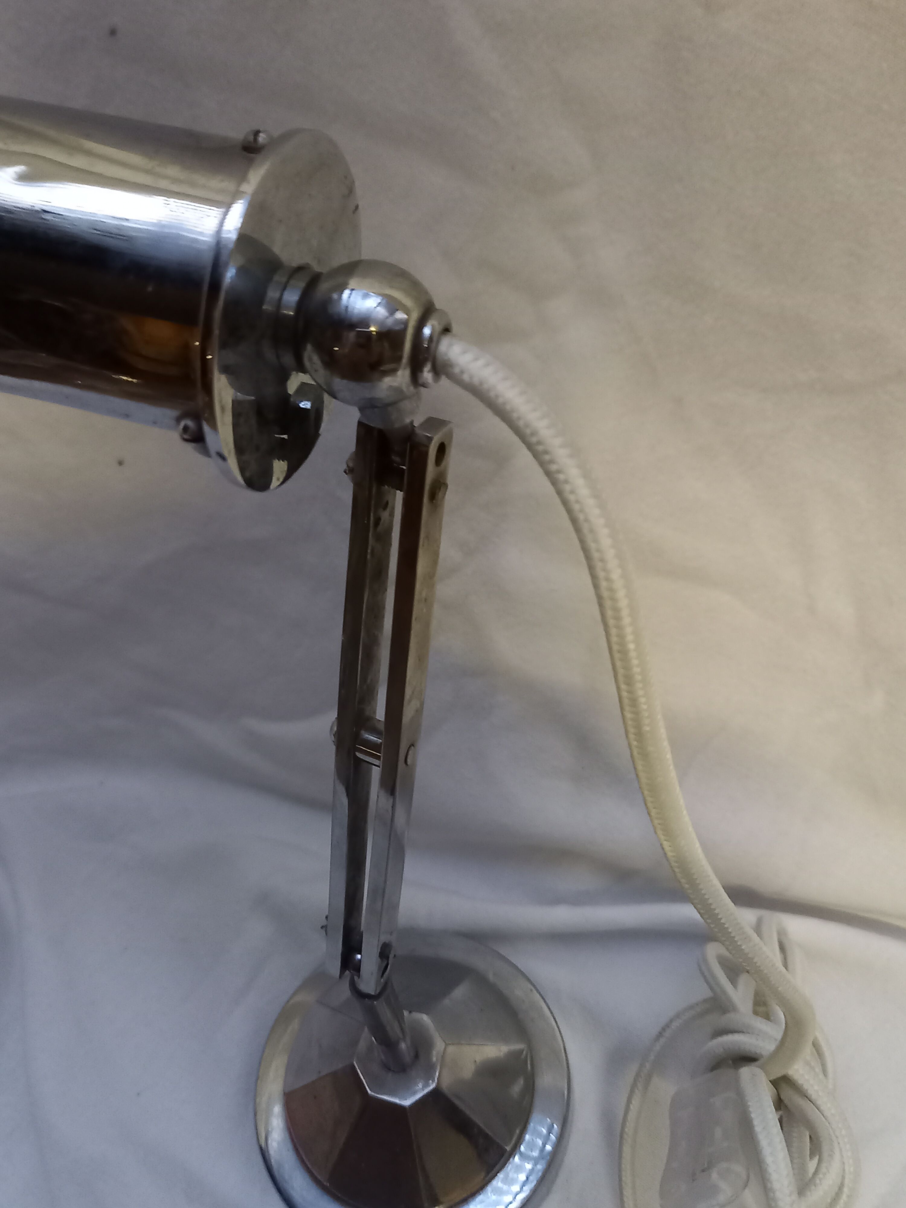 Vintage metal piano lamp 1940s/1950s