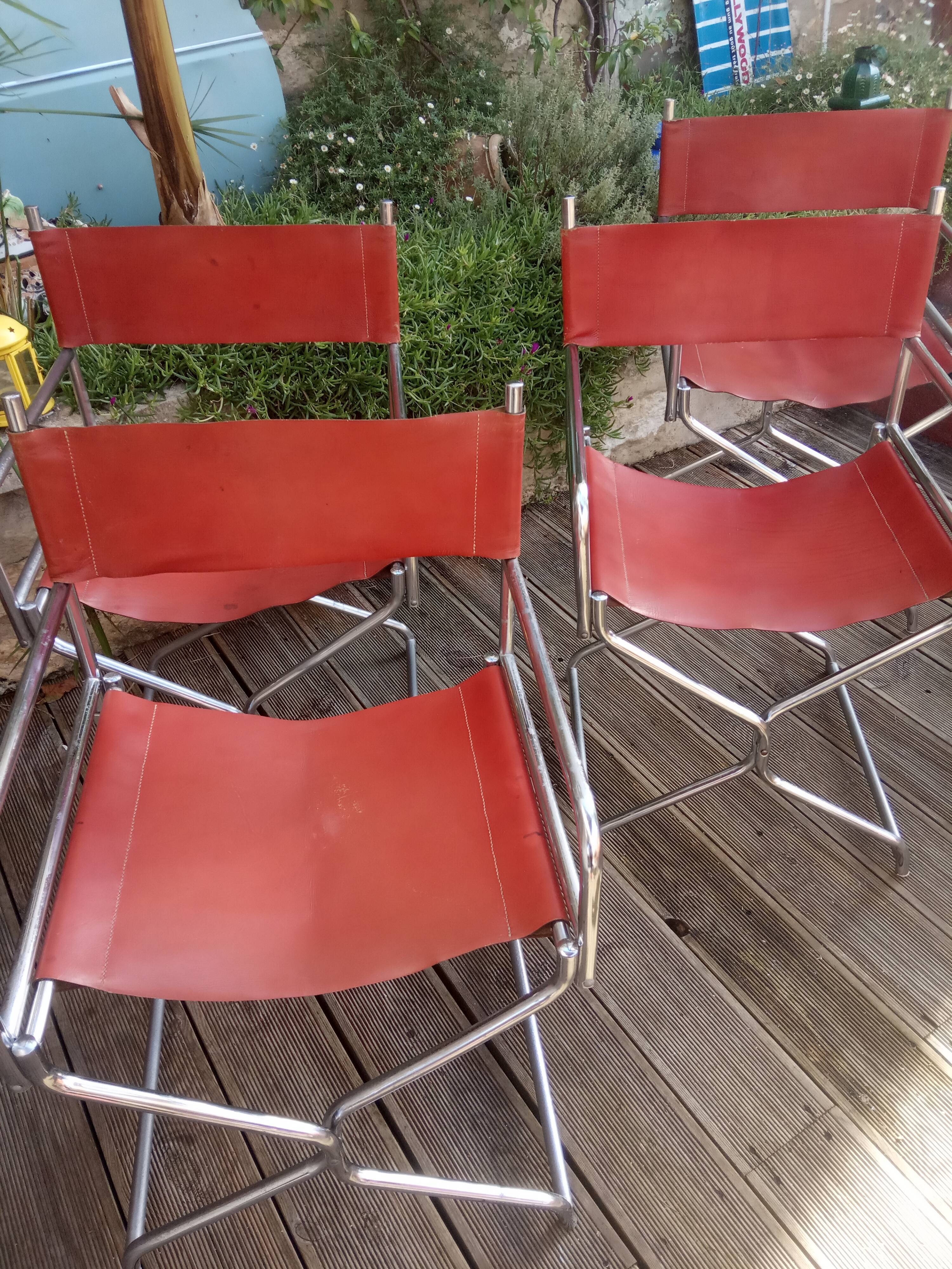 Lots of vintage chairs from "Director" foldable