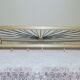 Gold aluminum and and pvc ropes wall coat rack