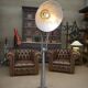 Industrial Adjustable Metal Workshop Spotlight Floor Lamp 1950