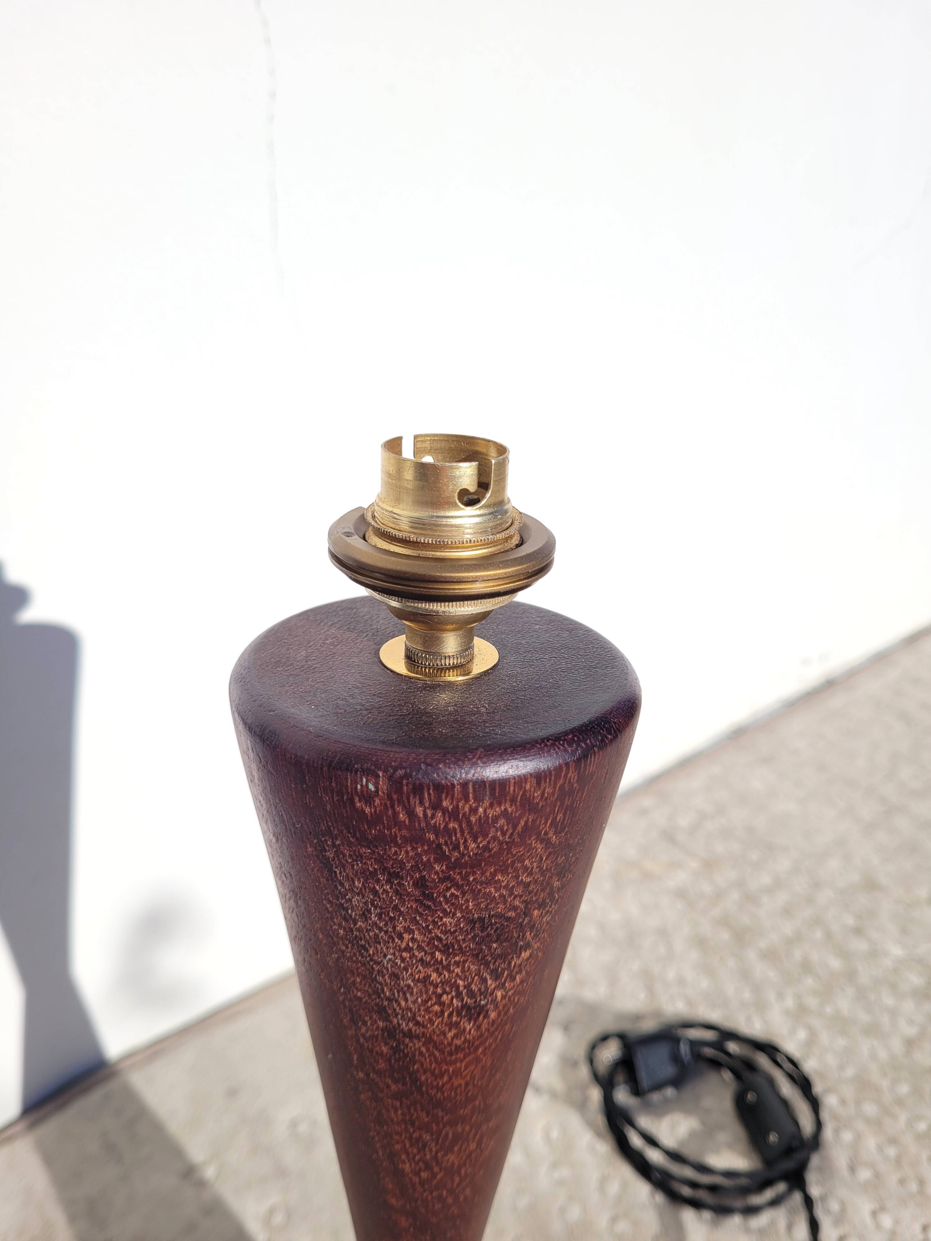 Scandinavian teak lamp base 1960