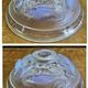 Art Deco lamp 1930 wrought iron opalescent glass fish Ezan