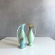 Bay ceramic vase 523-17, pastel, westgerman pottery, 50's interior