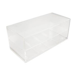 Table basse en acrylique avec tiroir,