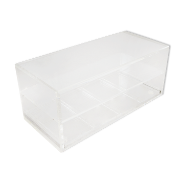 Table basse en acrylique avec tiroir, plexiglas lucite