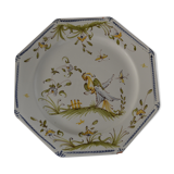 Decorative plate of moutiers