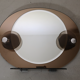 Backlit and smoked wall mirror