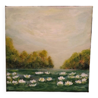 landscape painting classic modern art signed and delivered with its certificate
