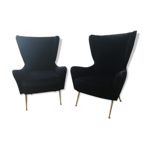 Paire de fauteuils a