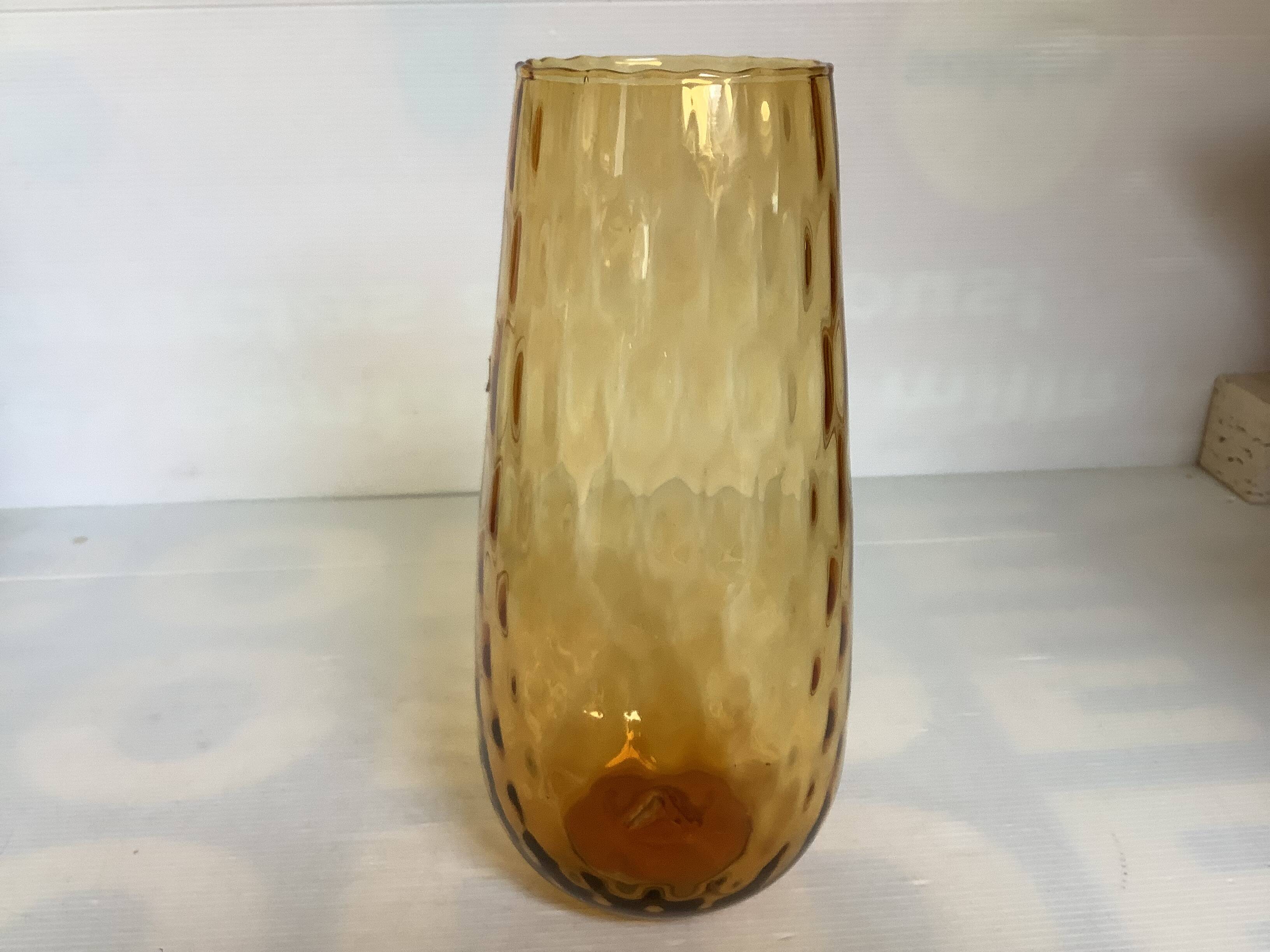 Asymmetrical Empoli vase Made in Italy