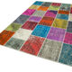 Hand-knotted anatolian contemporary 203 cm x 300 cm multicolor patchwork carpet