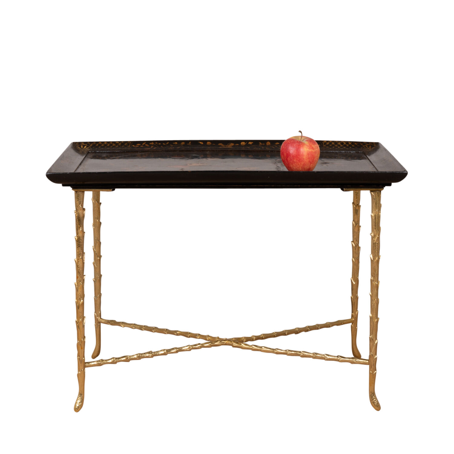 Table en laque et bronze, Maison Baguès, années 1970