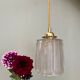 Vintage holophane glass globe lamp