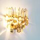 Gilt and crystal glass teardrop sconce by Christoph Palme