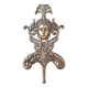 Antique brass coat hook