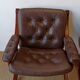 Norwegian Easy Chairs in Leather by Jon Hjortdal, Velledalen. Set of 2.