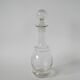 small engraved glass wine carafe early 20th century