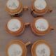 Service of porcelain espresso by Schmidt designer RM plates Brazil.