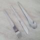 Set of 3 stainless steel cutlery Space Age