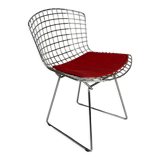 Vintage Bertoia side chair in chrome
