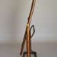Vintage rattan full-length mirror, 1960s-70s.