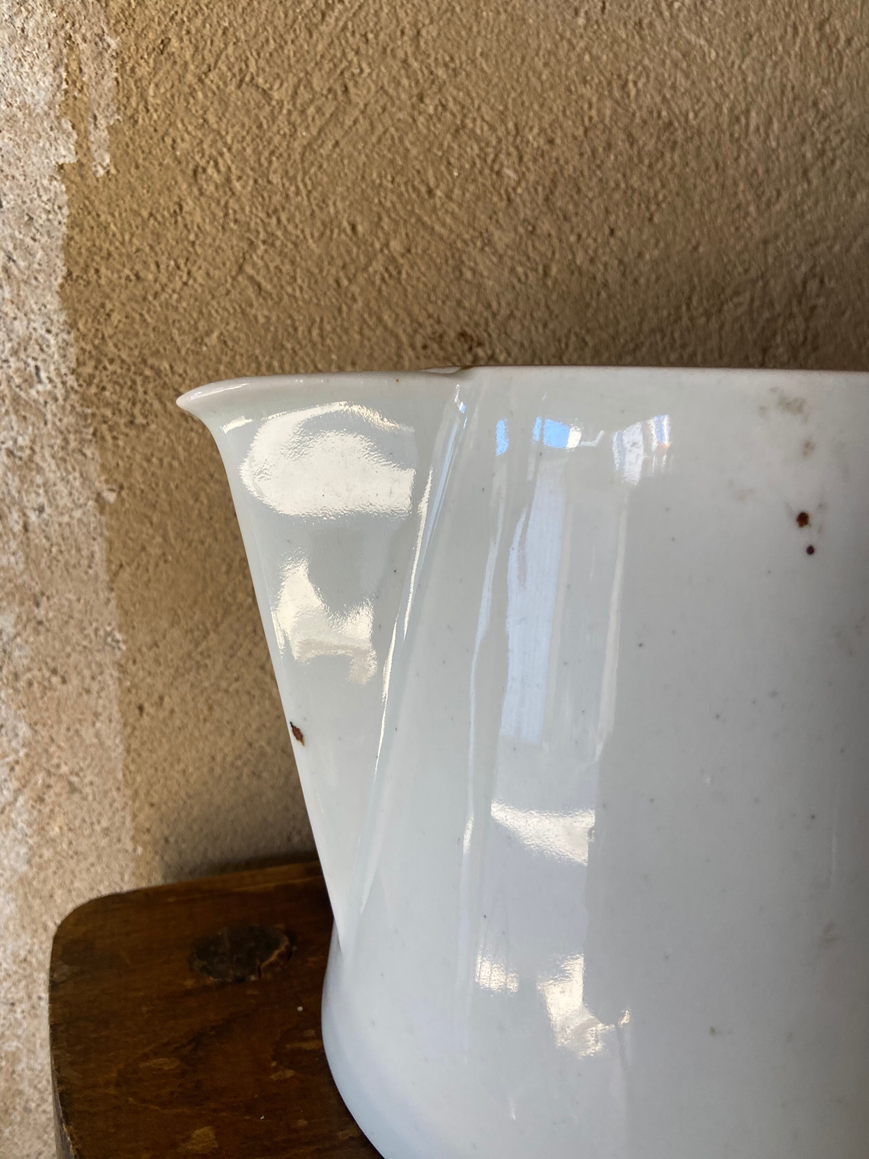 White ceramic vase