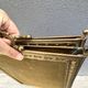 Antique brass fireplace screen from the 19th century by Bouhon Frères.