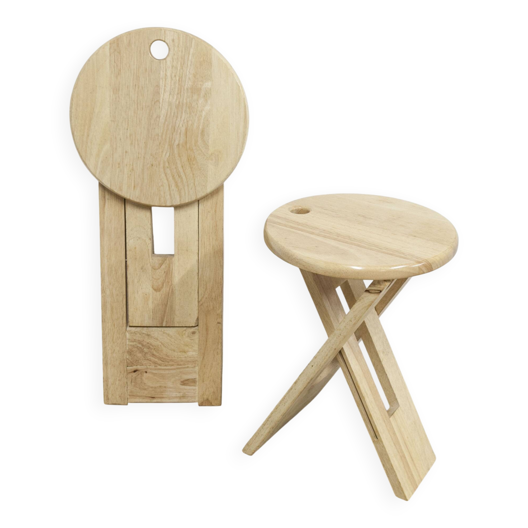 Pair of folding stools designed by Adrian Reed made in the years