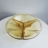 Yellow glass cup