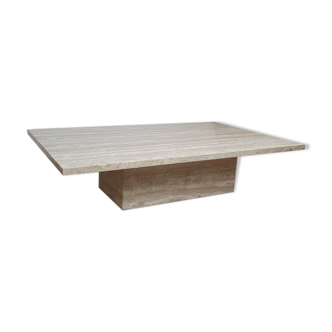 Travertine coffee table