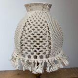 Macramé lampshade