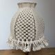 Lampe abat-jour macramé