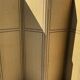 Antique 4-panel screen – burlap and upholstery nails
