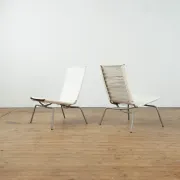 Set of 2 Crossed Legged lounge chairs by Fabiaan van Severen.