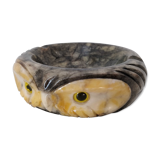 Alabaster owl ashtray