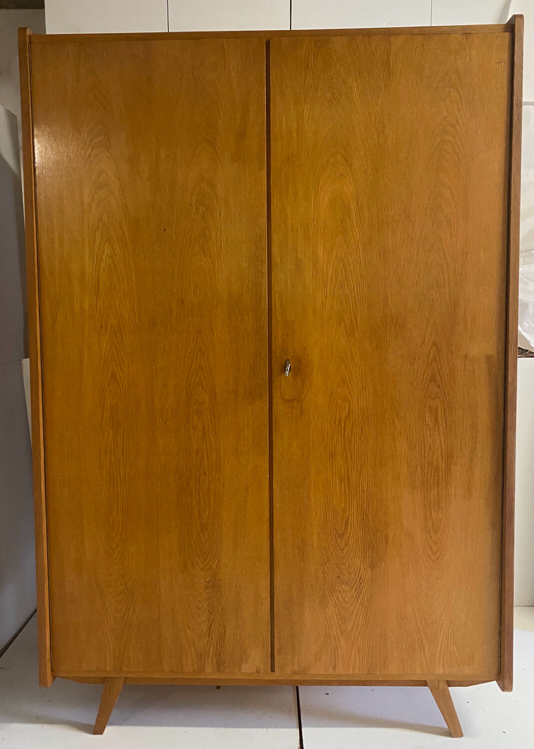 Vintage wardrobe with compass feet