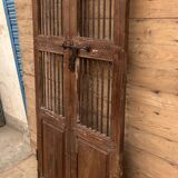 Teak patio door