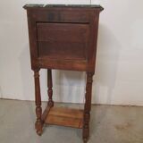 Bedside table on fluted legs, 1900s