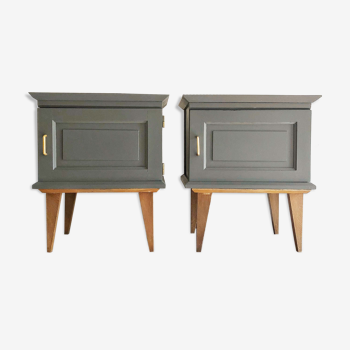 Deux tables de chevet mid century