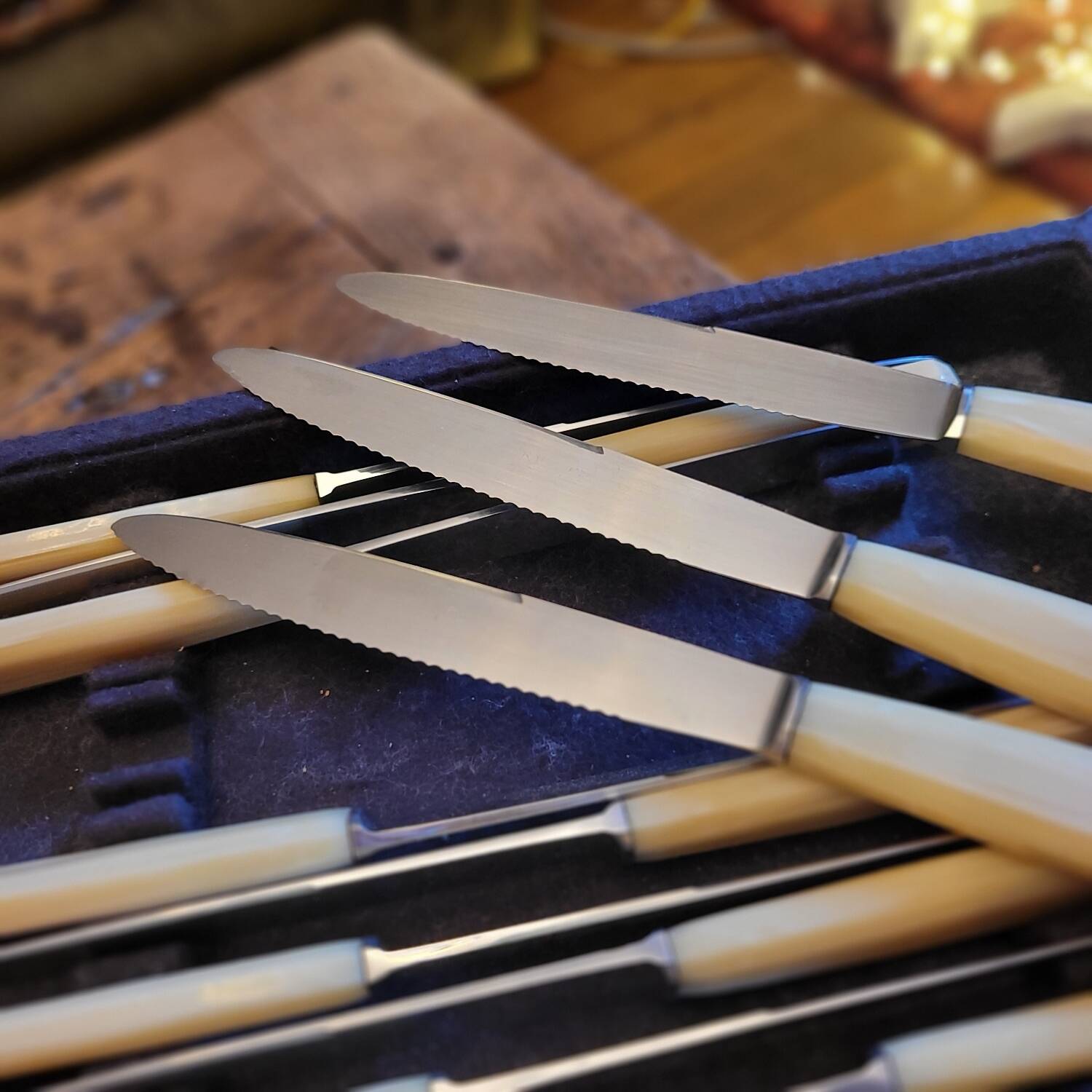 12 Rameau Sens stainless steel knives – France – 1950s/1970s