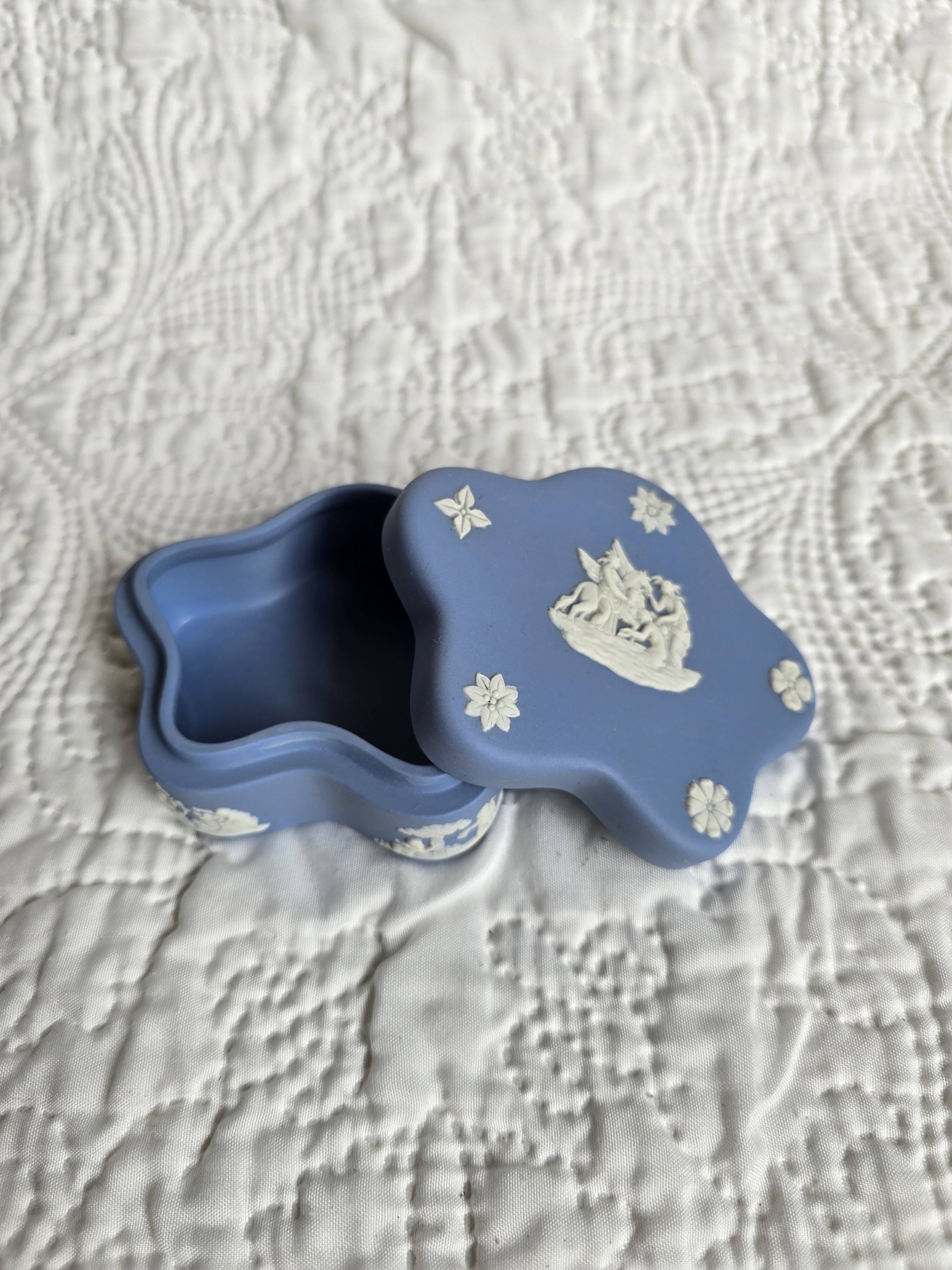 Wedgwood blue and white biscuit tea set