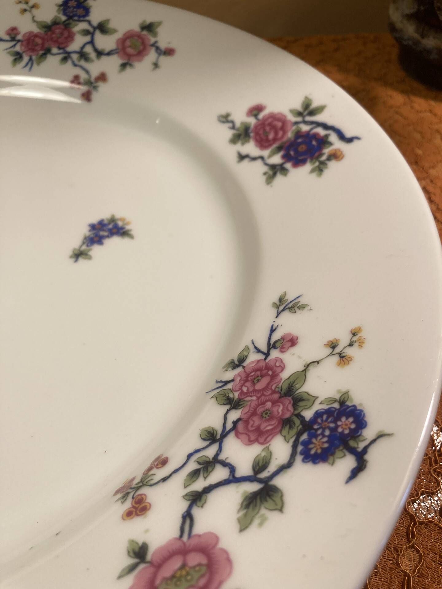 Vintage chic white porcelain service from Limoges.