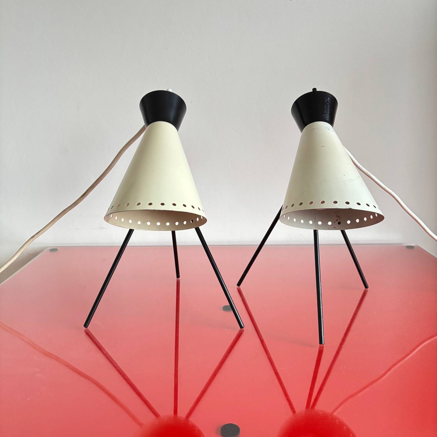Set of table lamps by Josef Hurka