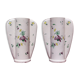 Pair of winged vases Louis DAGE cracked faience 30cm Samadet Art Deco 1930