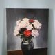 Painting Bouquet, still life, signed Marlier
